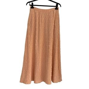 Show Me Your MuMu Textured Maxi A-Line Skirt Huge Deep Side Pockets Stretchy